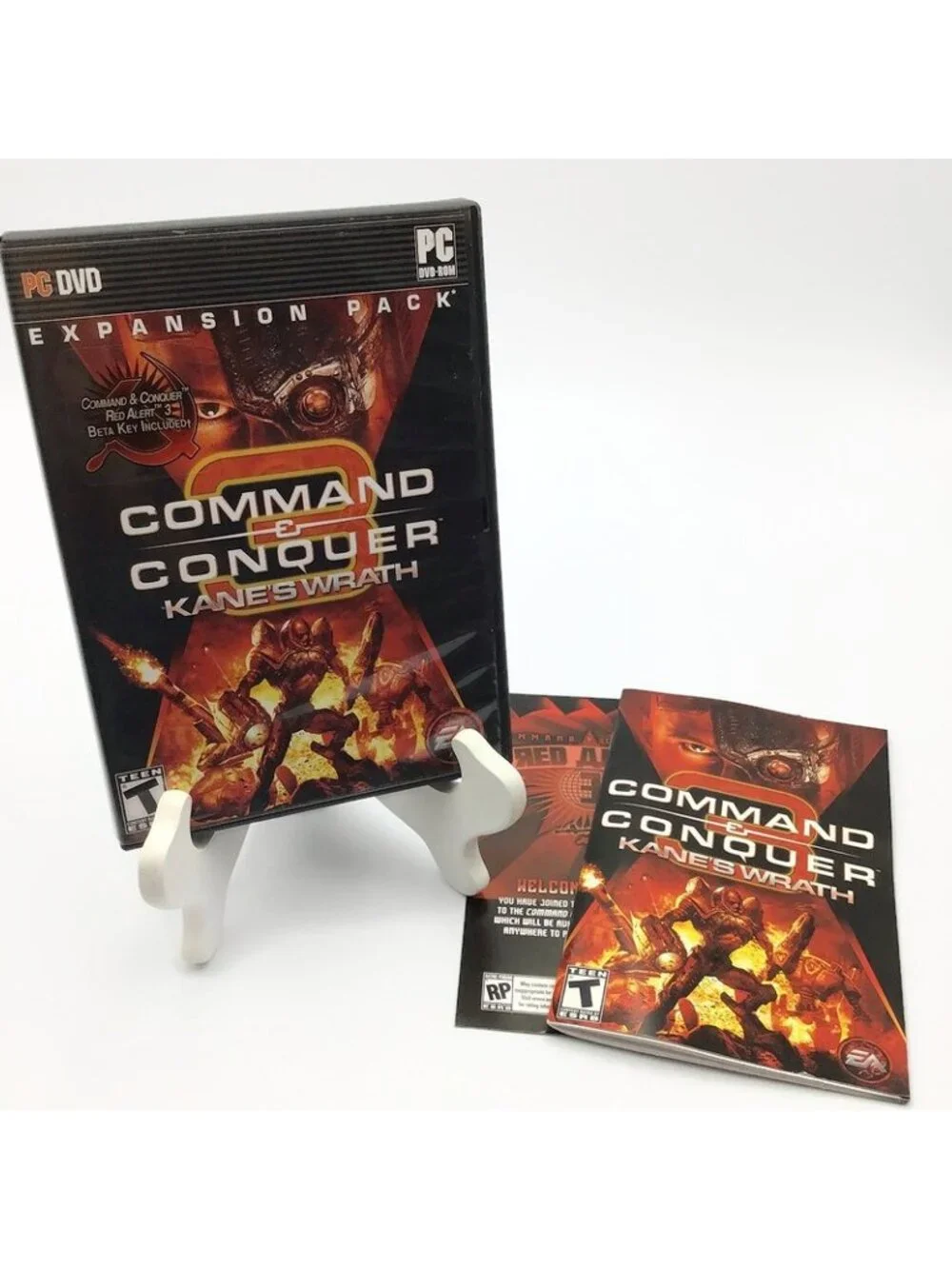 Command & Conquer 3: Kane's Wrath Expansion Pack PC DVD Disc, Manual, Case, Code